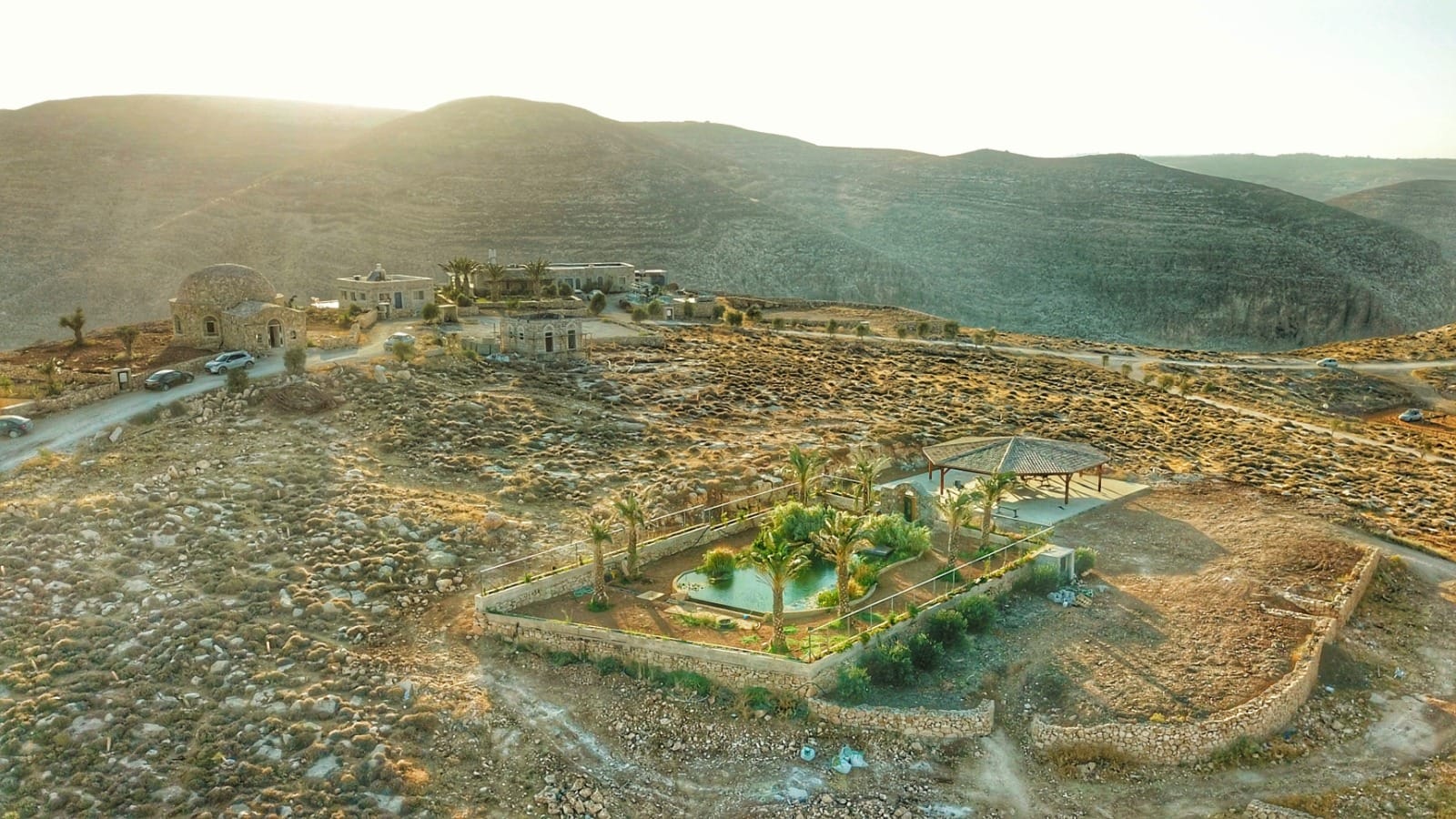 Arugot Spiritual Center nestled in the hills of Judea